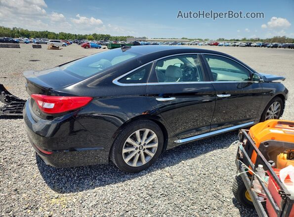 5NPE34AF6HH586452 2017 HYUNDAI SONATA Black Rear right
