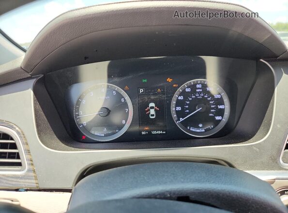 5NPE34AF6HH586452 2017 HYUNDAI SONATA Black Instrument cluster view