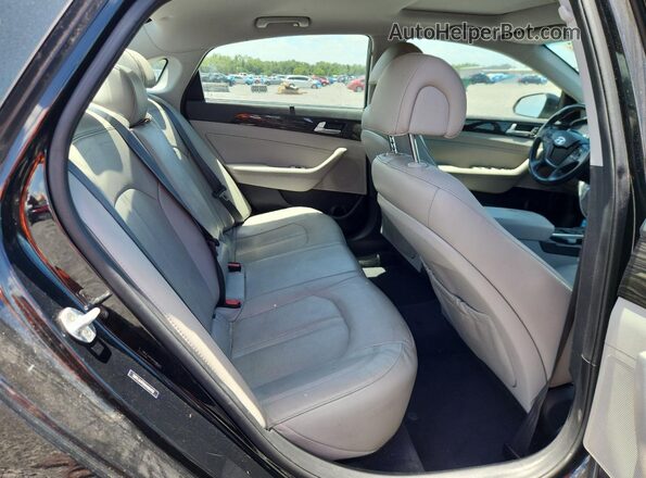 5NPE34AF6HH586452 2017 HYUNDAI SONATA Black Rear seats view