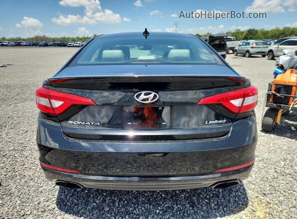 5NPE34AF6HH586452 2017 HYUNDAI SONATA Black Rear view