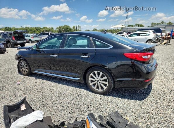 5NPE34AF6HH586452 2017 HYUNDAI SONATA Black Rear left