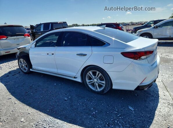 5NPE34AF6JH625823 2018 HYUNDAI SONATA Белый Задняя левая четверть