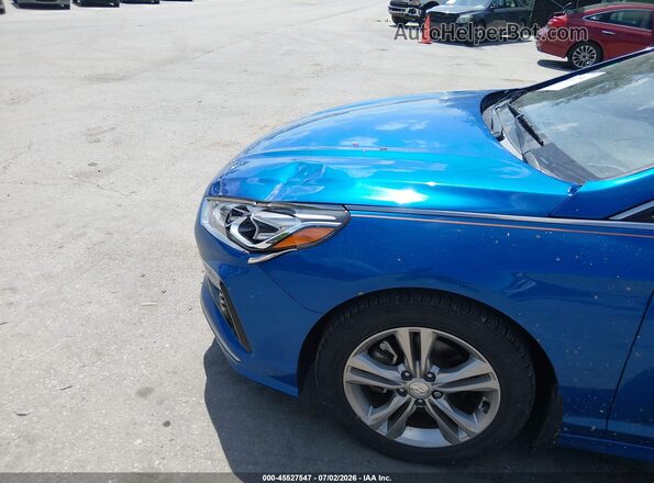 5NPE34AF6JH630715 2018 HYUNDAI SONATA Синий 