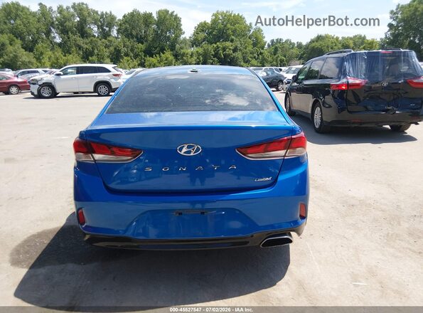 5NPE34AF6JH630715 2018 HYUNDAI SONATA Синий 