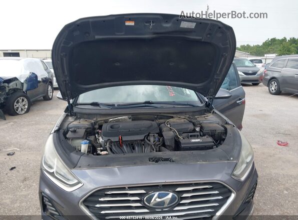 5NPE34AF6JH638541 2018 HYUNDAI SONATA Gray უკანა ხედი