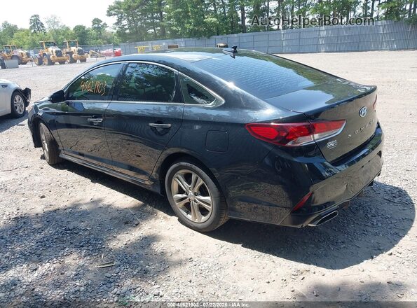 5NPE34AF6JH656456 2018 HYUNDAI SONATA Черный Задняя левая четверть