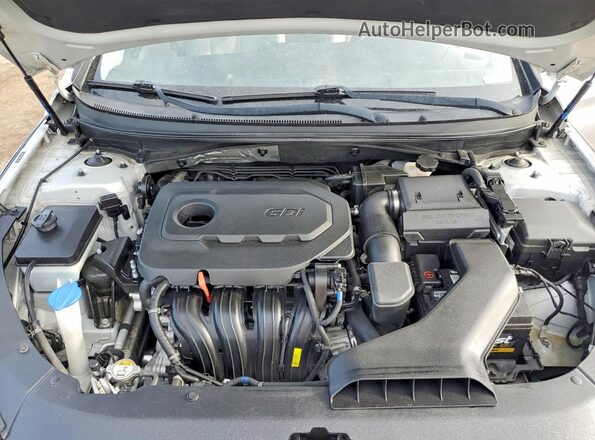 5NPE34AF6JH657896 2018 HYUNDAI SONATA Silver Widok wnętrza z tyłu