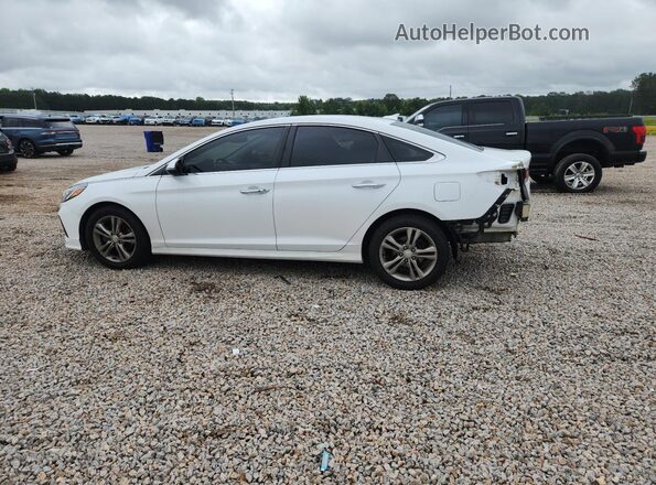 5NPE34AF6JH659051 2018 HYUNDAI SONATA White Հետևի ձախ