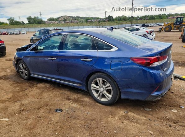 5NPE34AF6JH672964 2018 HYUNDAI SONATA Blue Tył lewy