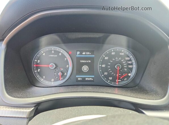 5NPE34AF6JH672964 2018 HYUNDAI SONATA Blue Widok zestawu wskaźników