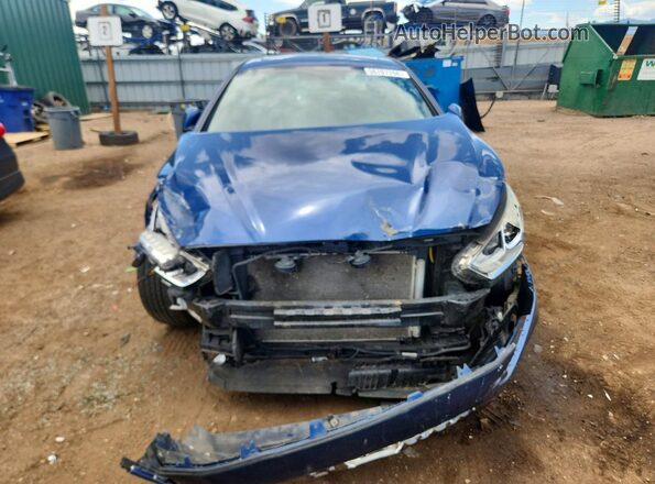 5NPE34AF6JH672964 2018 HYUNDAI SONATA Blue Widok z przodu