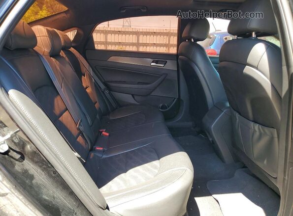 5NPE34AF6JH679896 2018 HYUNDAI SONATA Black Vista de los asientos traseros