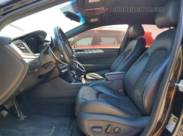 5NPE34AF6JH679896 2018 HYUNDAI SONATA Black Vista interior delantera