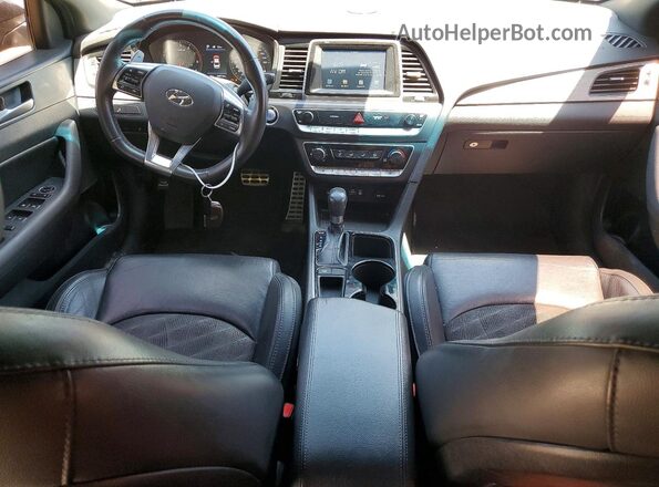 5NPE34AF6JH679896 2018 HYUNDAI SONATA Black Vista del salpicadero