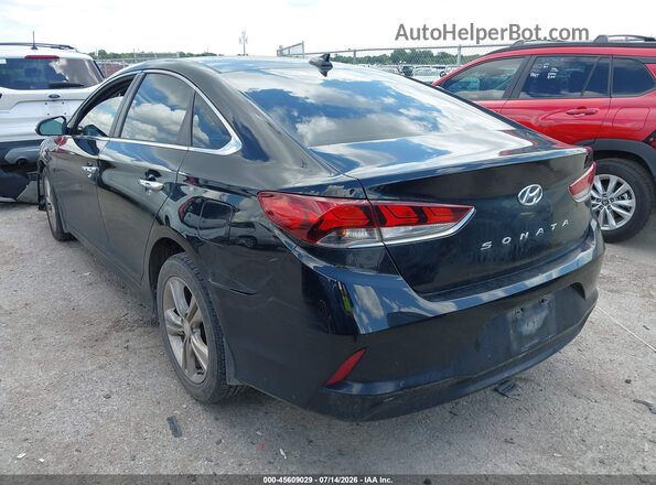 5NPE34AF6JH719944 2018 HYUNDAI SONATA Черный Задняя левая четверть