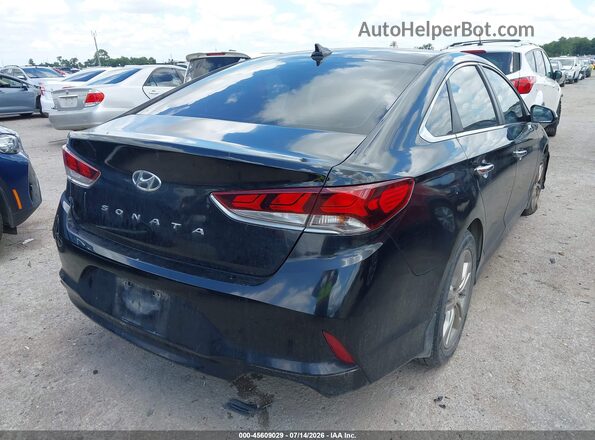 5NPE34AF6JH719944 2018 HYUNDAI SONATA Черный Задняя правая четверть