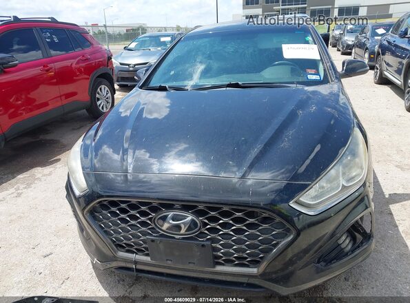 5NPE34AF6JH719944 2018 HYUNDAI SONATA Черный Вид щитка приборов