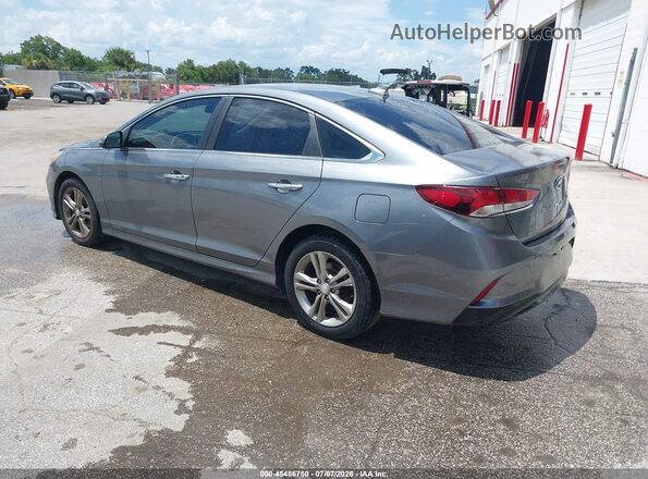 5NPE34AF6KH741346 2019 HYUNDAI SONATA Gray Trasero izquierdo