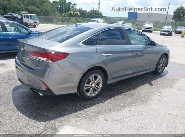 5NPE34AF6KH741346 2019 HYUNDAI SONATA Gray Trasero derecho