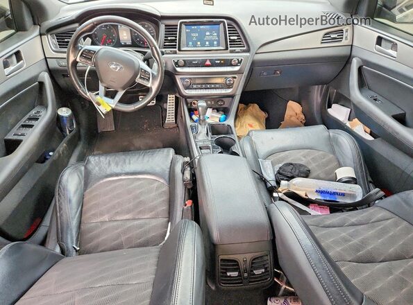 5NPE34AF6KH757854 2019 HYUNDAI SONATA Gray Vista del salpicadero