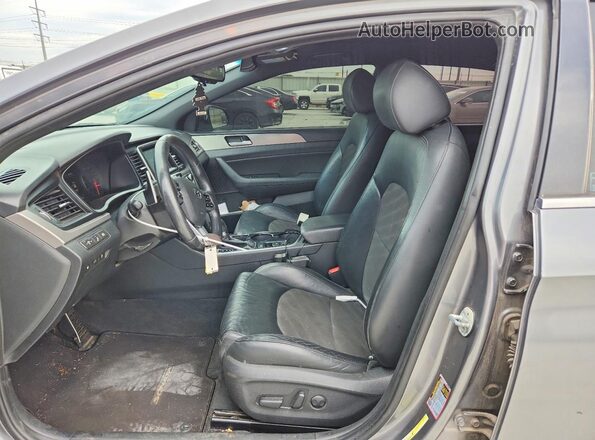 5NPE34AF6KH757854 2019 HYUNDAI SONATA Gray Vista interior delantera