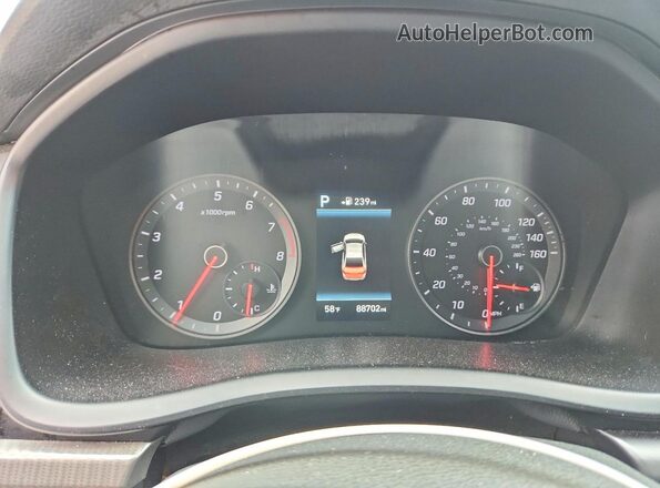 5NPE34AF6KH757854 2019 HYUNDAI SONATA Gray Vista del cuadro de instrumentos