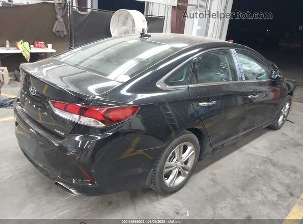 5NPE34AF6KH805322 2019 HYUNDAI SONATA Black Tył prawy