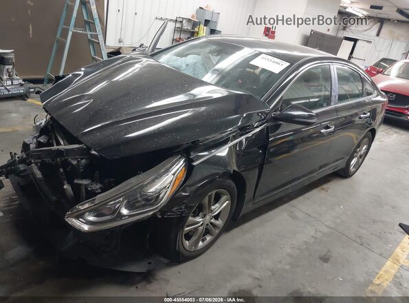 5NPE34AF6KH805322 2019 HYUNDAI SONATA Black Przód lewy