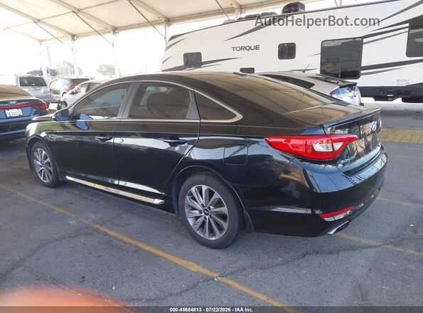 5NPE34AF7GH282786 2016 HYUNDAI SONATA Черный Задняя левая четверть