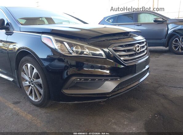 5NPE34AF7GH282786 2016 HYUNDAI SONATA Черный Вид спереди