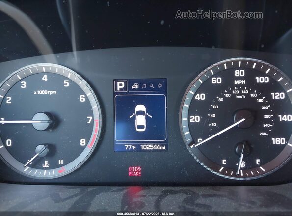 5NPE34AF7GH282786 2016 HYUNDAI SONATA Черный Вид задних сидений