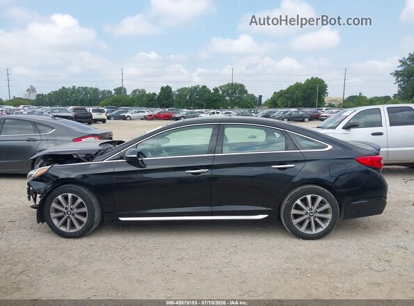 5NPE34AF7GH299247 2016 HYUNDAI SONATA Черный Панорамный вид салона 360°