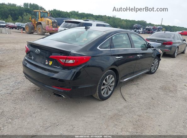 5NPE34AF7GH299247 2016 HYUNDAI SONATA Черный Задняя правая четверть