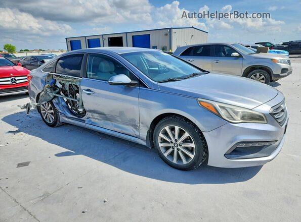5NPE34AF7GH303393 2016 HYUNDAI SONATA Silver Передня права чверть