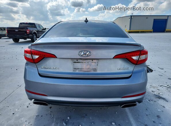5NPE34AF7GH303393 2016 HYUNDAI SONATA Silver Вид ззаду