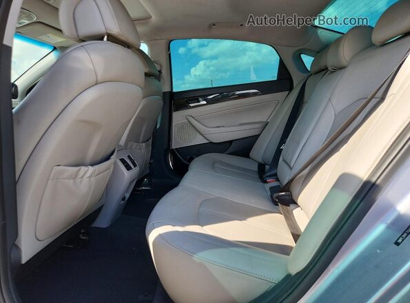 5NPE34AF7GH303393 2016 HYUNDAI SONATA Silver Вид задніх сидінь