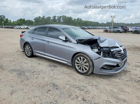 5NPE34AF7GH342338 2016 HYUNDAI SONATA Silver Передня права чверть