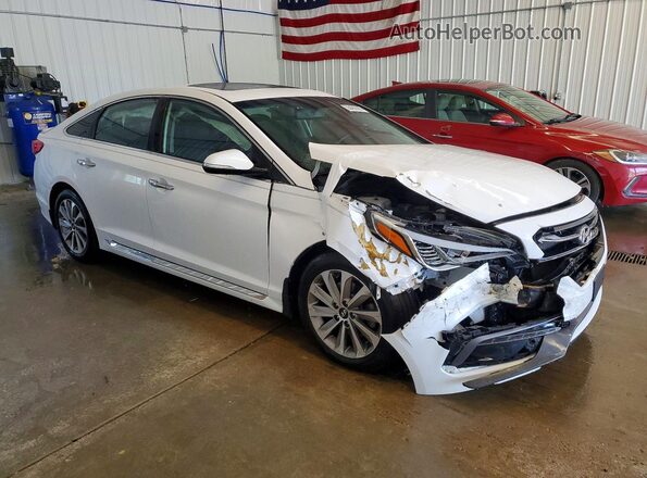 5NPE34AF7GH374707 2016 HYUNDAI SONATA White Передня права чверть