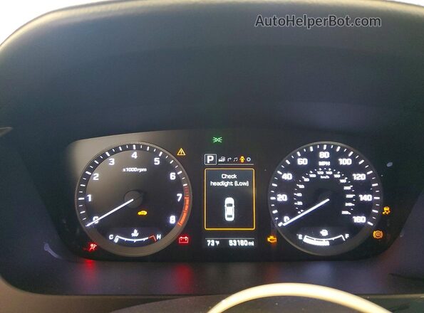 5NPE34AF7GH374707 2016 HYUNDAI SONATA White Вид щитка приладів