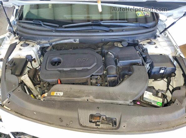 5NPE34AF7GH374707 2016 HYUNDAI SONATA White Вид задньої частини салону
