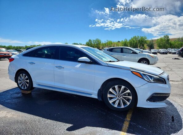 5NPE34AF7HH437791 2017 HYUNDAI SONATA White Передня права чверть