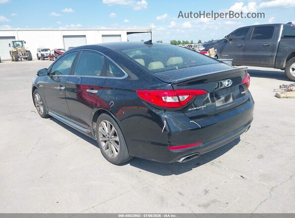 5NPE34AF7HH461749 2017 HYUNDAI SONATA Black Tył lewy