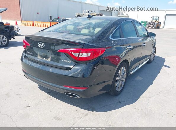 5NPE34AF7HH461749 2017 HYUNDAI SONATA Black Tył prawy