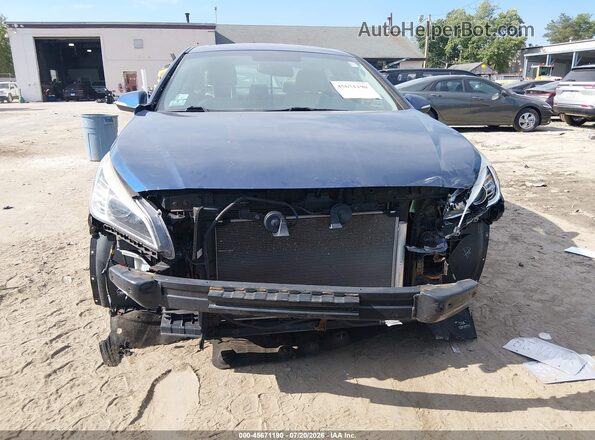 5NPE34AF7HH466742 2017 HYUNDAI SONATA Blue Front view