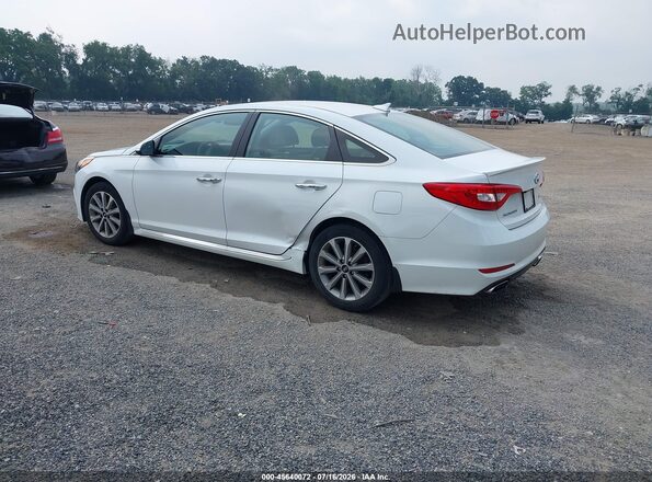 5NPE34AF7HH490023 2017 HYUNDAI SONATA White Trasero izquierdo