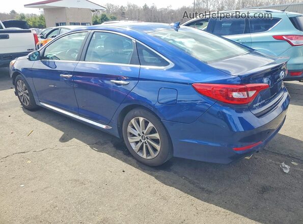 5NPE34AF7HH502977 2017 HYUNDAI SONATA Blue Tył lewy