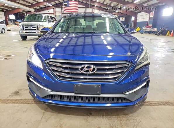 5NPE34AF7HH545117 2017 HYUNDAI SONATA Blue Դիմացի տեսք