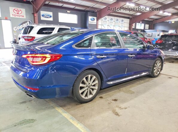 5NPE34AF7HH545117 2017 HYUNDAI SONATA Blue Հետևի աջ