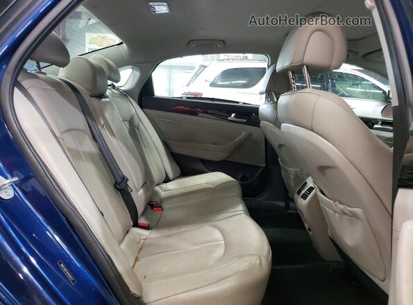 5NPE34AF7HH545117 2017 HYUNDAI SONATA Blue Հետևի նստատեղերի տեսք
