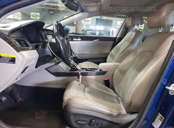 5NPE34AF7HH545117 2017 HYUNDAI SONATA Blue Սալոնի դիմացի տեսք